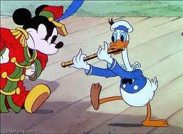 Mickey and Donald are often friends but also often adversaries. 