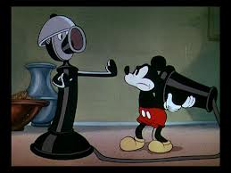 Mickey Mouse in "Thru the Mirror."