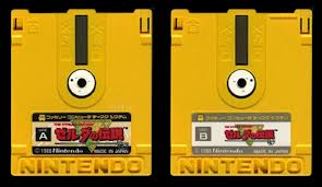 Pretty much everyone is familiar with the gold NES cart, but fewer are aware that in Japan the game was originally released for the Famicom Disk attachment.  This was never released in other parts of the world, which is what necessitated the inclusion of a battery for saving in the American cart.
