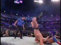 Note to aspiring wrestlers:  this is not how to land a shooting-star press.