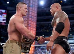 Cena and The Rock ended their three year long feud at the conclusion of WrestleMania XXIX.