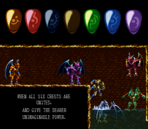 Acquiring new crests opens up new forms and powers for Firebrand.