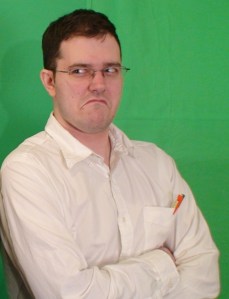 James Rolfe is the Angry Video Game Nerd; a beer-swilling, profanity-spewing, victim of bad games.