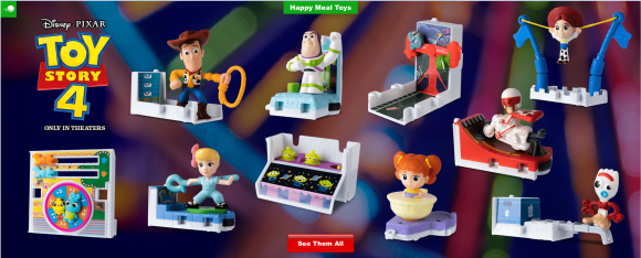 toy story 4 happy meal art