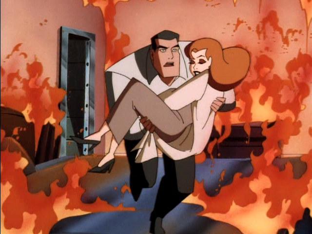 bruce through flames