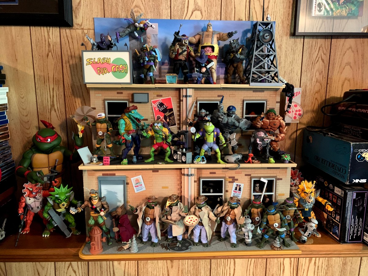 NECA TMNT Cartoon Street Scene&nbsp;Diorama