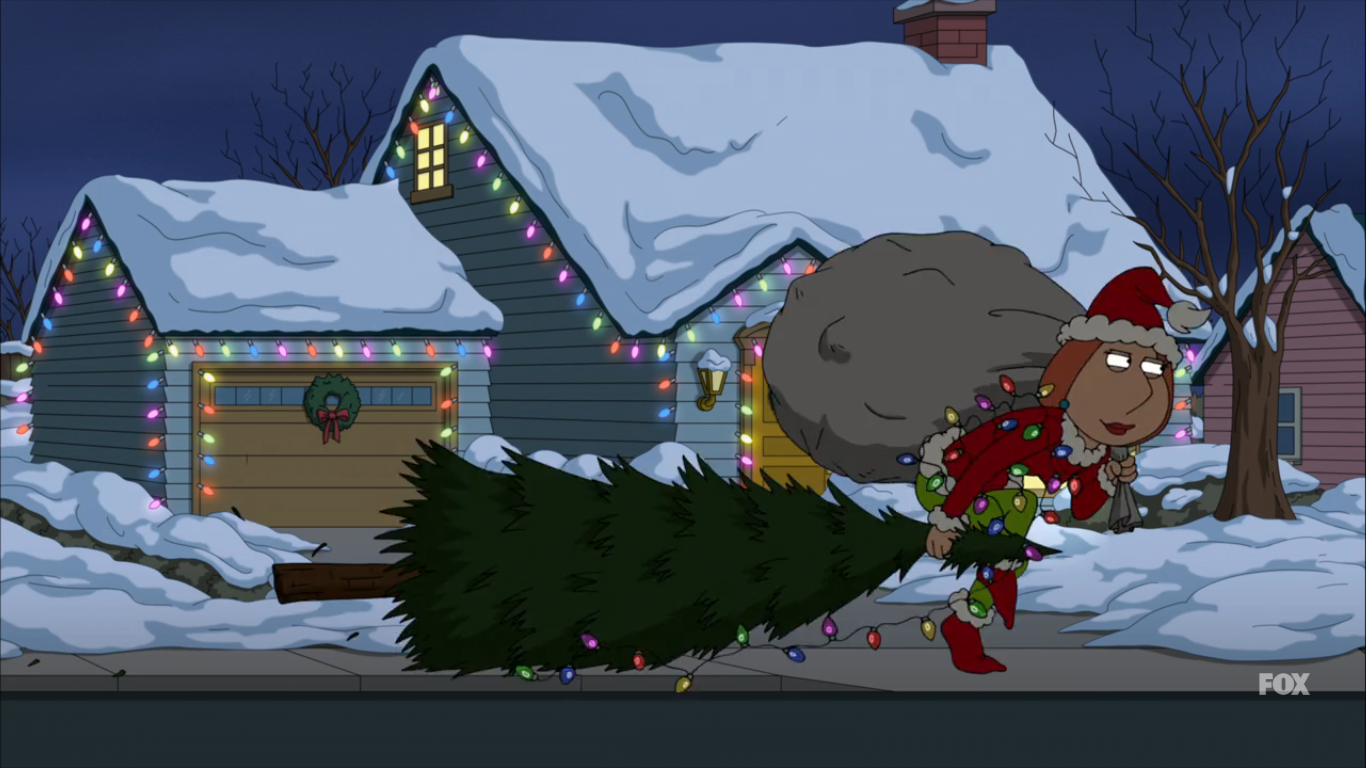 Family Guy Tv Show Peter Lois Griffin & Partner Christmas
